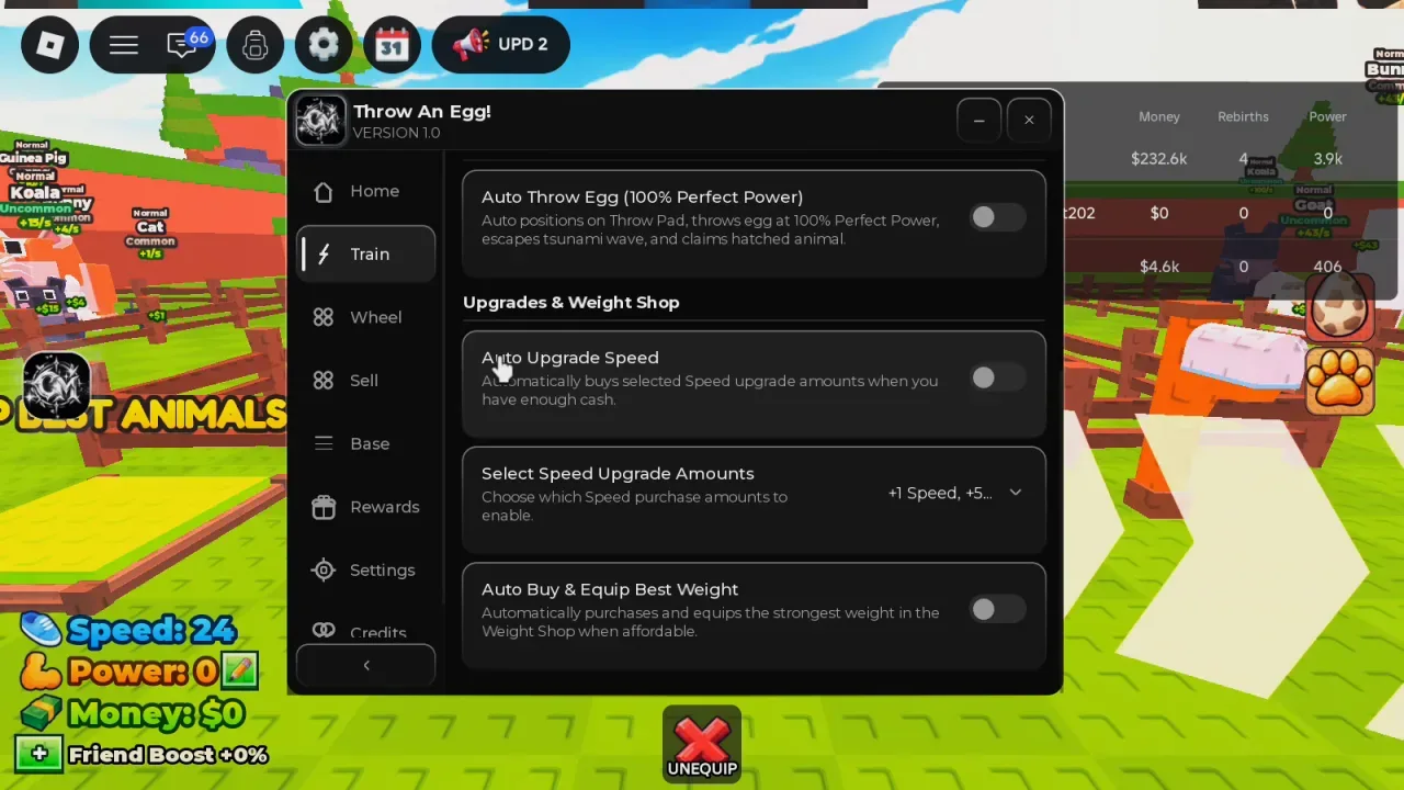 Throw An Egg Script CM Hub: Auto Rebirth, Auto Throw Egg